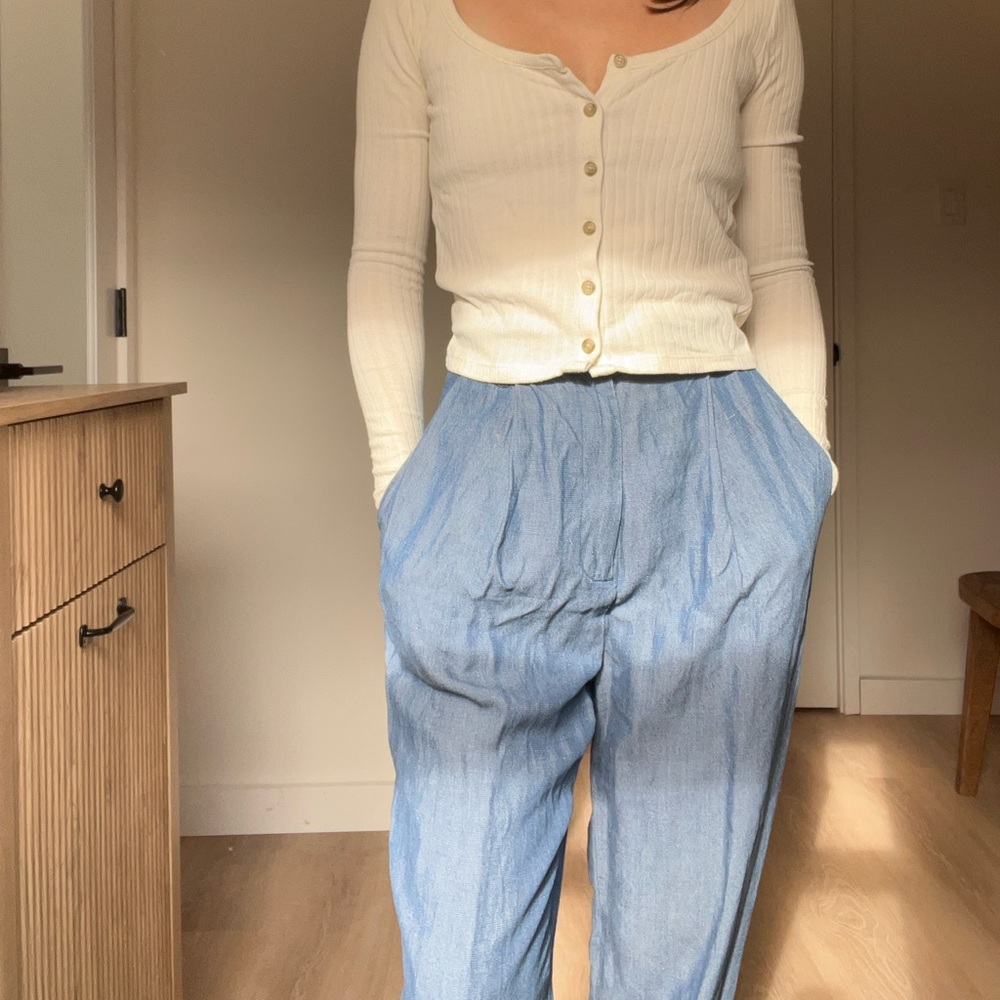 Mara Hoffman Blue Linen Pants